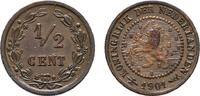 NIEDERLANDE 1/2 Cent Wilhelmina, 1890-1948. -