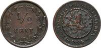 NIEDERLANDE 1/2 Cent Wilhelm III., 1849-1890. -