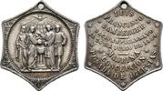 RELIGION & KIRCHE Tragbare versilberte Taufmedaille -