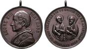 ITALIEN Tragbare Bronzemedaille Leo XIII., 1878-1903. -