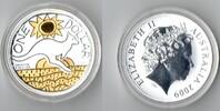 Australien 1 Dollar Australia Kangaroo Silver ounce with gold glided -