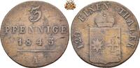 Waldeck 3 Pfennig 1845 A ss, winz. Schrötlingsfehler 133.88 元 含增值税 ＋  460.20 元 运费