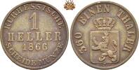 Hessen-Kassel 1 Heller Friedrich Wilhelm I - 1847-1866 -