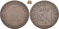 Hessen-Kassel 3 Heller Wilhelm II - 1821-1847 -