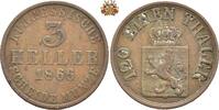 Hessen-Kassel 3 Heller Friedrich Wilhelm I - 1847-1866 -