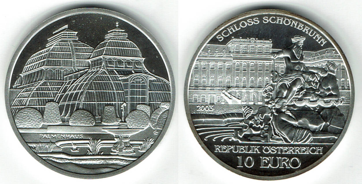 10 euro 2003 sterreich austria, 10 € silver c