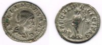 Römische Kaiserzeit - Iulia Maesa Denar AR-Denar der Iulia Maesa, Rv: Felicitas mit Merkurstab, SAECVLI FELICITAS. -