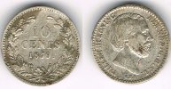 Niederlande 10 Cent netherlands 1879, 10 Cents, silver, like scan, wilhelm III. -