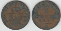 Preußen 2 Pfennig prussia, Friedrich Wilhelm IV., 2 Pfenning 1847 A, like scan -