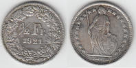 Schweiz 1/2 Franken 1921 Switzerland, silver coin, 1/2 Franken 1921 B, l... 31.38 元 含税 ＋  100.41 元 运费