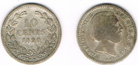 Niederlande 10 Cent Netherlands, 10 cents willem III., like scan -