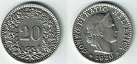 Schweiz 20 Rappen 1920 Switzerland, 20 Rappen 1920 B, like scan sehr schön 27.19 元 含税 ＋  100.41 元 运费