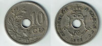Belgien 10 Centimes belgium (belgique), 10 Centimes 1904, king leopold II., like scan -