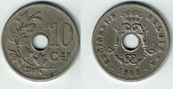 Belgien 10 Centimes belgium (belgique), 10 Centimes 1905, king leopold II., like scan -