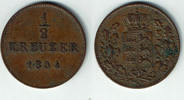 Württemberg 1/2 Kreuzer Königreich Württemberg, 1/2 Kreuzer 1854, Wilhelm, siehe Scan! -
