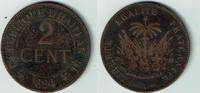 Haiti 2 Cent Haiti, 2 Centimes, like scan -