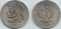 Polen 10 Zloty poland, 10 Zlotych, Kosciusko -