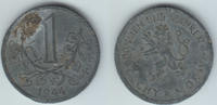 Protektorat Böhmen und Mähren 1 Krone bohemia, 1 Krone (Korun), like scan -