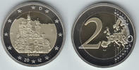 Deutschland 2 Euro Deutschland, 2 Euro, Bayern, Schloss Neuschwanstein, Prägestätte F! -