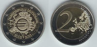 Deutschland 2 Euro Deutschland, 2 Euro, 10 Jahre Eurobargeld, Prägestätte A! -