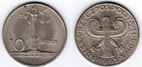 Polen 10 Zloty poland 10 zlotych coin "warsaw", example -