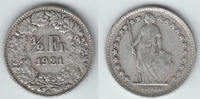 Schweiz 1/2 Franken 1921 Switzerland, silver coin, 1/2 Franken 1921 B, l... 33.47 元 含税 ＋  100.41 元 运费