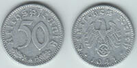 Drittes Reich 50 Pfennig 3. Reich, 1941 A, Kursmünze 1 Pfennig, Jaeger Nr. 372 -