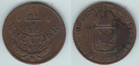 Haus Habsburg - Österreich 1/4 Kreuzer Franz II., 1 Kreuzer 1816 B, Erhaltung siehe Scan! -