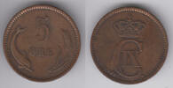 Dänemark 5 Öre denmark coin, 5 öre, Christian IX., like scan -