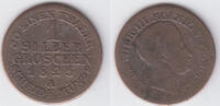 Preußen 2 Pfennig prussia, Friedrich Wilhelm IV., 2 Pfenning 1853 A, like scan -