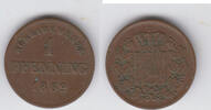 Bayern 1 Pfennig Bayern, König Ludwig II., Kursmünze 1 Pfennig (Scheidemünze), siehe Scan -