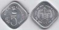 Indien 5 Paise 1976 India FAO - Food + work for all, India 1976, 5 Paise... 25.10 元 含税 ＋  100.41 元 运费