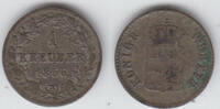 Bayern 1 Kreuzer bavaria, Maximilian II., 1 Kreuzer, like scan -