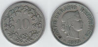 Schweiz 10 Rappen 1883 Switzerland, 10 Rappen 1883, like scan fast sehr ... 33.47 元 含税 ＋  100.41 元 运费