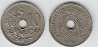 Belgien 10 Centimes belgium (belgique), 10 Centimes 1929, king Albert I., like scan -