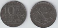 Notmünzen / Notgeld Worms 10 Pfennig Worms, 10 Pfennig 1918, siehe Scan! -