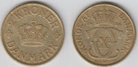 Dänemark 2 Kroner denmark, 2 kroner 1926, Christian X., like scan -