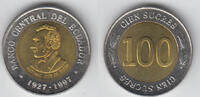 Ecuador 100 Sucres ecuador, 100 Sucres, like scan -