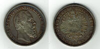 Württemberg 5 Mark Kaiserreich, Württemberg 5 Mark 1875, Karl, siehe Scan! -