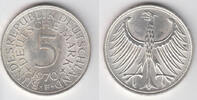 BRD 5 DM 1970 F Bundesrepublik Deutschland, 5 DM Silberadler 1970 F, Erh... 75.16 元 含税 ＋  100.21 元 运费