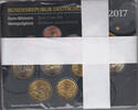 BRD 5 x 5,88 € Kursmünzensatz BRD Jahrgang 2017 komplett (A, D, F, G, J), Stgl -