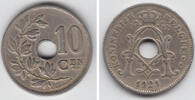 Belgien 10 Centimes belgium (belgique), 10 Centimes 1921, king Albert I., like scan -