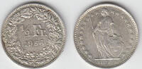 Schweiz 1/2 Franken 1956 Switzerland, silver coin, 1/2 Franken 1956, lik... 37.65 元 含税 ＋  100.41 元 运费