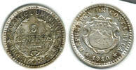 Costa Rica 5 Centimos Costa Rica, silver coin, 5 Centimos, like scan -