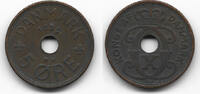 Dänemark 5 Öre denmark coin, 5 öre, Christian X., like scan -