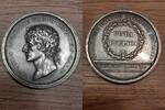 Frankreich - Napoleon Bonaparte Silbermedaille france, Napoleon Bonaparte, silver medal, piemont - reunification with france -