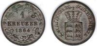 Württemberg 1 Kreuzer 1864 Königreich Württemberg, 1 Kreuzer 1864, Wilhe... 75.07 元 含税 ＋  100.10 元 运费
