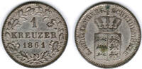 Württemberg 1 Kreuzer 1861 Königreich Württemberg, 1 Kreuzer 1864, Wilhe... 75.07 元 含税 ＋  100.10 元 运费