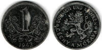 Protektorat Böhmen und Mähren 1 Krone bohemia, 1 Krone (Korun), like scan -