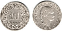 Schweiz 20 Rappen 1896 Switzerland, 20 Rappen 1896 B, like scan sehr schön 33.47 元 含税 ＋  100.41 元 运费
